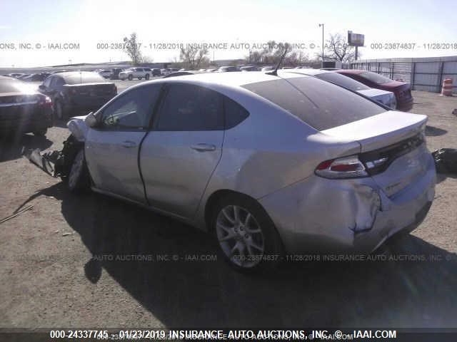 1C3CDFBA8DD321460 - 2013 DODGE DART SXT SILVER photo 3