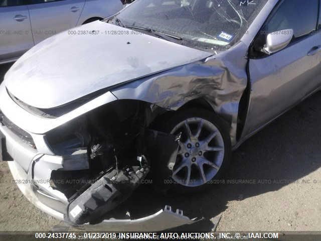 1C3CDFBA8DD321460 - 2013 DODGE DART SXT SILVER photo 6