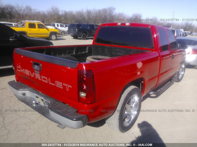 2GCEC19X131276683 - 2003 CHEVROLET SILVERADO C1500 RED photo 4