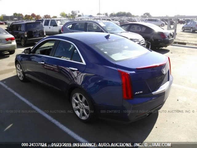 1G6AB5RA0D0131395 - 2013 CADILLAC ATS BLUE photo 3