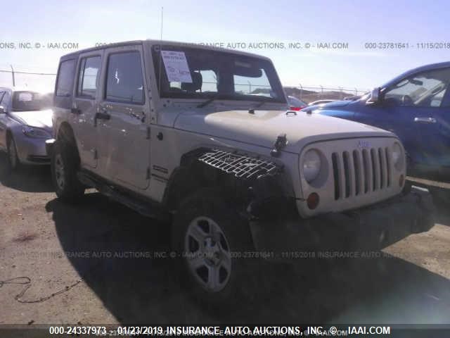 1J4BZ3H16BL599771 - 2011 JEEP WRANGLER UNLIMITED SPORT TAN photo 1