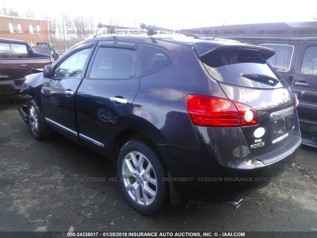 JN8AS5MV3CW406541 - 2012 NISSAN ROGUE S/SV BURGUNDY photo 3