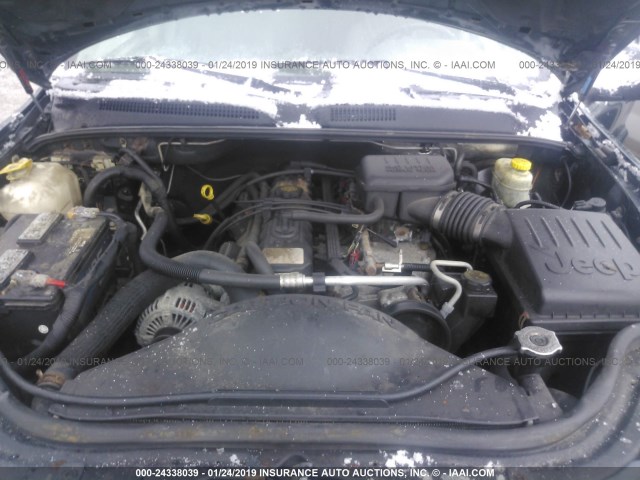 1J4GW48S54C411130 - 2004 JEEP GRAND CHEROKEE LAREDO/COLUMBIA/FREEDOM 绿色 照片 10