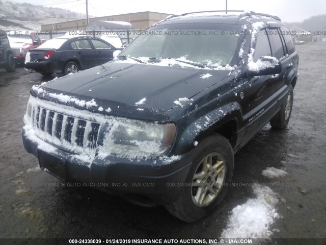 1J4GW48S54C411130 - 2004 JEEP GRAND CHEROKEE LAREDO/COLUMBIA/FREEDOM 绿色 照片 2