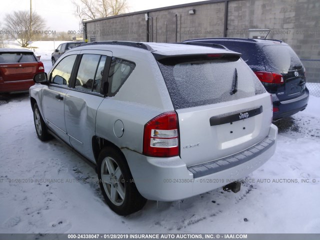 1J8FF47W88D775413 - 2008 JEEP COMPASS SPORT GRAY photo 3