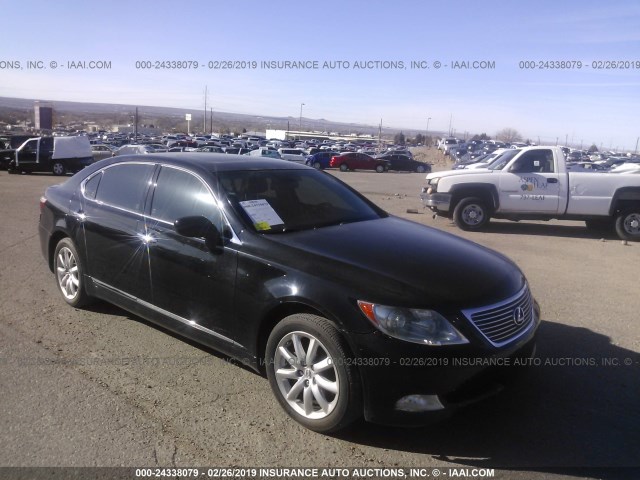 JTHGL46F975001975 - 2007 LEXUS LS 460L BLACK photo 1