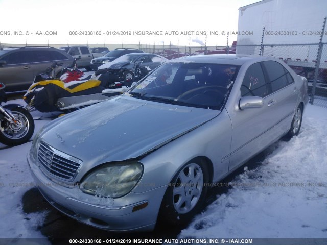 WDBNG70J61A144357 - 2001 MERCEDES-BENZ S 430 SILVER photo 2