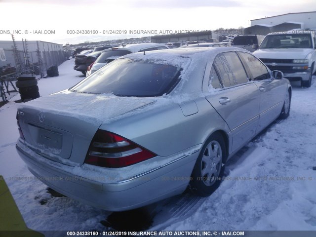 WDBNG70J61A144357 - 2001 MERCEDES-BENZ S 430 SILVER photo 4