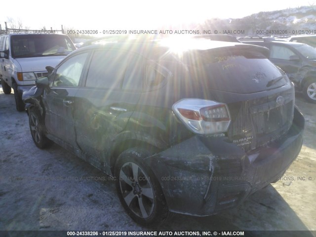 JF2GPBCCXFH264687 - 2015 SUBARU XV CROSSTREK 2.0I HYBRID BLACK photo 3