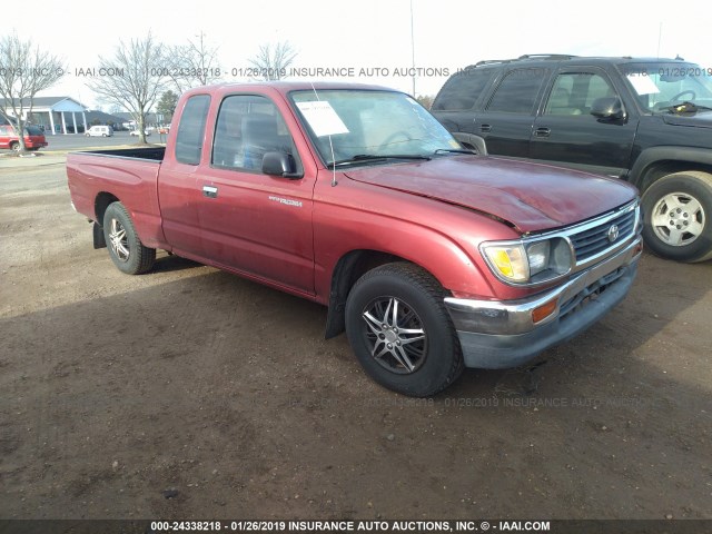 4TAUN53B5SZ014242 - 1995 TOYOTA TACOMA XTRACAB MAROON photo 1