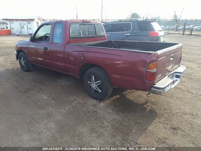 4TAUN53B5SZ014242 - 1995 TOYOTA TACOMA XTRACAB MAROON photo 3