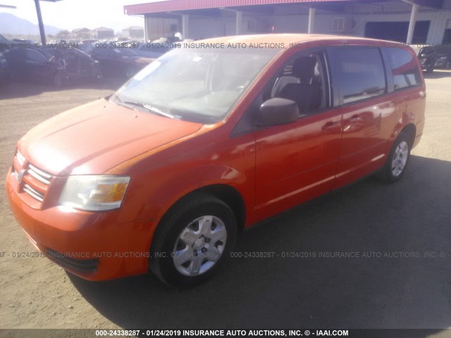 2D4RN4DE5AR368545 - 2010 DODGE GRAND CARAVAN SE ORANGE photo 2