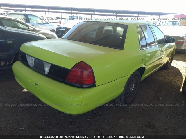 2FAHP71W76X159933 - 2006 FORD CROWN VICTORIA POLICE INTERCEPTOR GREEN photo 4