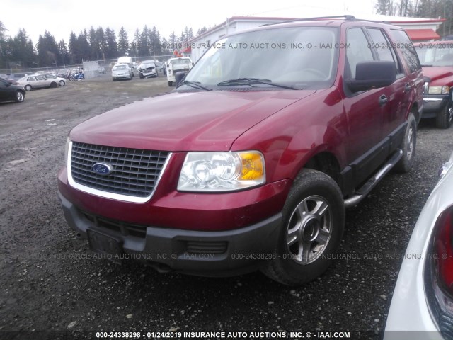 1FMPU14W74LA18406 - 2004 FORD EXPEDITION XLS RED photo 2