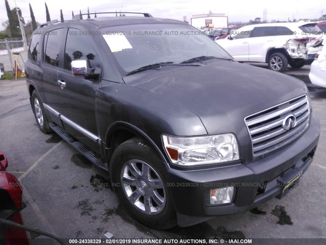 5N3AA08A26N814115 - 2006 INFINITI QX56 GRAY photo 1