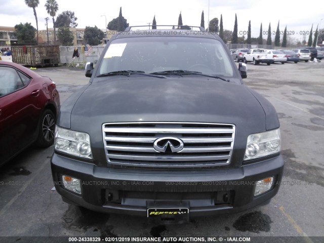 5N3AA08A26N814115 - 2006 INFINITI QX56 GRAY photo 6