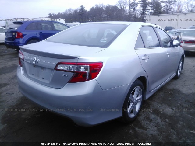 4T1BF1FK9CU103013 - 2012 TOYOTA CAMRY SE/LE/XLE 银色 照片 4
