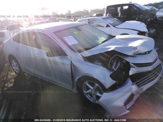 1G1ZB5ST1HF160427 - 2017 CHEVROLET MALIBU LS SILVER photo 1