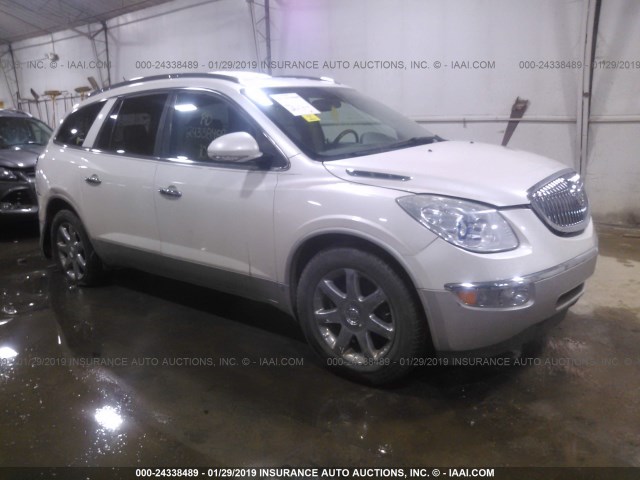 5GALVCED2AJ135781 - 2010 BUICK ENCLAVE CXL WHITE photo 1