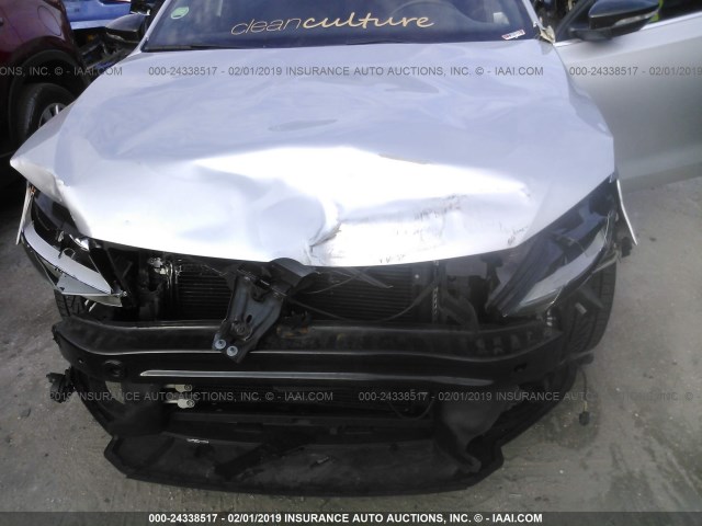 3VW4T7AJ2EM237311 - 2014 VOLKSWAGEN JETTA GLI SILVER photo 6