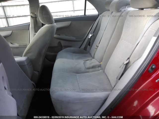 JTDBL40E09J052061 - 2009 TOYOTA COROLLA LE/XLE RED photo 8