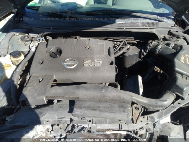 1N4AL11D22C211324 - 2002 NISSAN ALTIMA S/SL GREEN photo 10