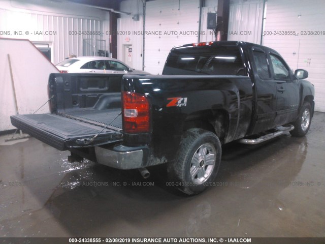 1GCEK29069Z113183 - 2009 CHEVROLET SILVERADO K1500 LT BLACK photo 4