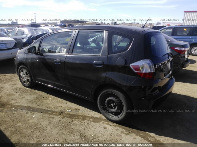 JHMGE8H35DC077611 - 2013 HONDA FIT BLACK photo 3