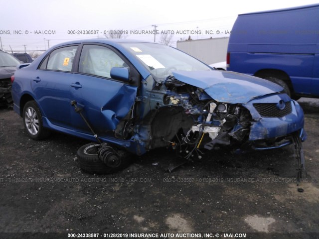 2T1BU4EEXAC461190 - 2010 TOYOTA COROLLA S/LE/XLE BLUE photo 1