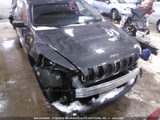 1C4PJMCBXEW200310 - 2014 JEEP CHEROKEE LATITUDE GRAY photo 6