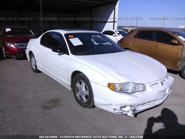 2G1WX12K049239546 - 2004 CHEVROLET MONTE CARLO SS WHITE photo 1