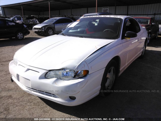 2G1WX12K049239546 - 2004 CHEVROLET MONTE CARLO SS თეთრი ფოტო 2