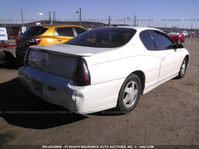 2G1WX12K049239546 - 2004 CHEVROLET MONTE CARLO SS თეთრი ფოტო 4