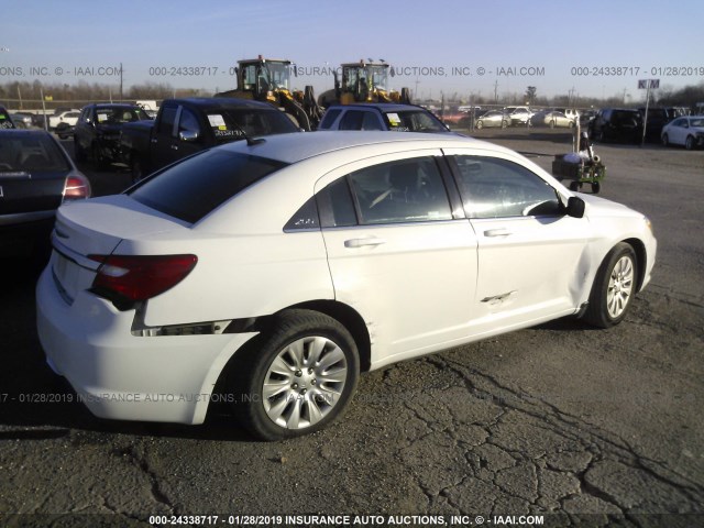 1C3CCBAB0EN209155 - 2014 CHRYSLER 200 LX WHITE photo 6