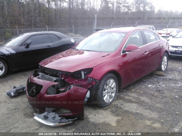 2G4GS5ER7D9231434 - 2013 BUICK REGAL PREMIUM BURGUNDY photo 2