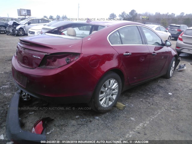 2G4GS5ER7D9231434 - 2013 BUICK REGAL PREMIUM BURGUNDY photo 4