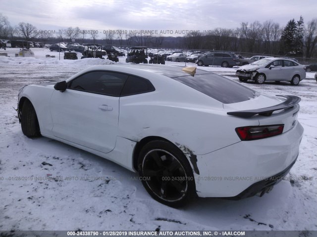 1G1FF1R76H0124650 - 2017 CHEVROLET CAMARO SS WHITE photo 3