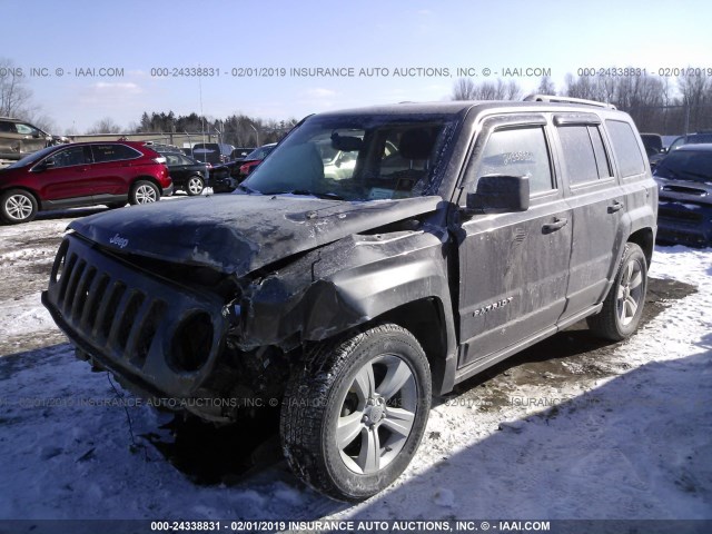 1C4NJRFB4GD691231 - 2016 JEEP PATRIOT LATITUDE BLACK photo 2