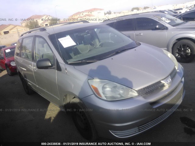 5TDZA23C25S246655 - 2005 TOYOTA SIENNA CE/LE SILVER photo 1