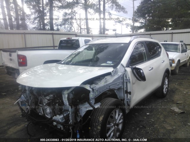 JN8AT2MT8JW490668 - 2018 NISSAN ROGUE S/SL/SV WHITE photo 2