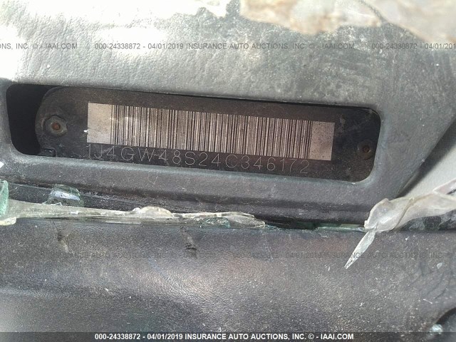 1J4GW48S24C346172 - 2004 JEEP GRAND CHEROKEE LAREDO/COLUMBIA/FREEDOM 黑色 照片 9