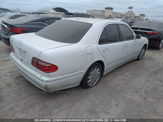 WDBJF65J1YB120850 - 2000 MERCEDES-BENZ E 320 WHITE photo 4