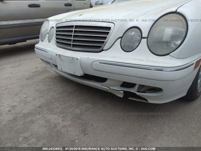 WDBJF65J1YB120850 - 2000 MERCEDES-BENZ E 320 WHITE photo 6