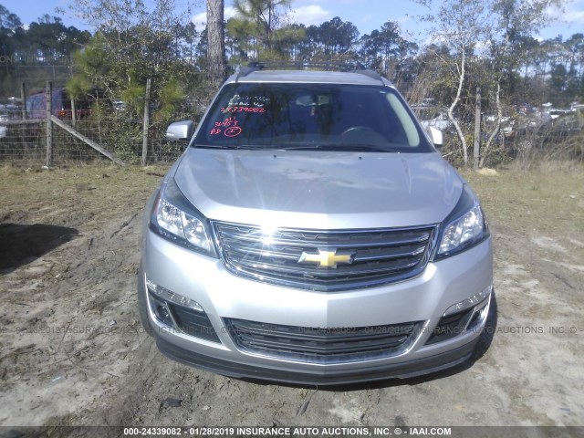 1GNKRGKD9FJ350275 - 2015 CHEVROLET TRAVERSE LT SILVER photo 6