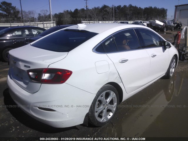 1G1BF5SM4H7189123 - 2017 CHEVROLET CRUZE PREMIER WHITE photo 4