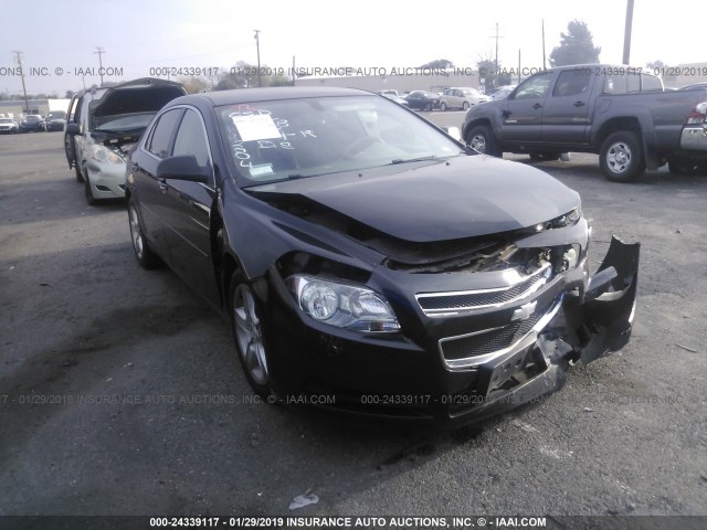 1G1ZB5E09CF333203 - 2012 CHEVROLET MALIBU LS BLACK photo 1