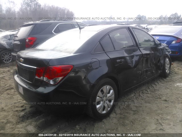 1G1PA5SH3E7234524 - 2014 CHEVROLET CRUZE LS BLACK photo 4