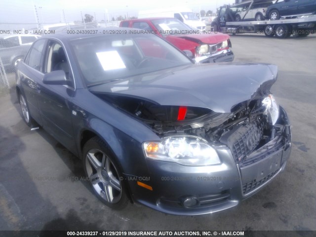 WAUAF78E08A008727 - 2008 AUDI A4 2.0T GRAY photo 1