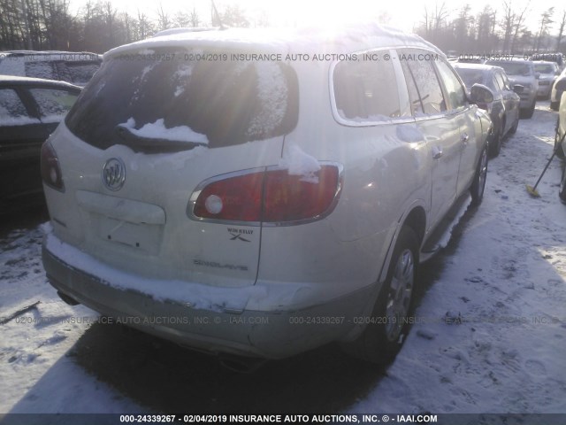 5GAKRDED1CJ215873 - 2012 BUICK ENCLAVE WHITE photo 4