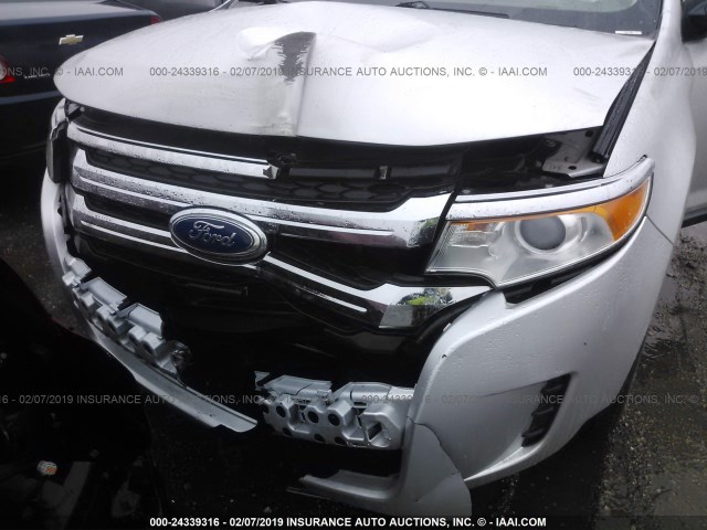 2FMDK3GC8DBC54004 - 2013 FORD EDGE SE SILVER photo 6